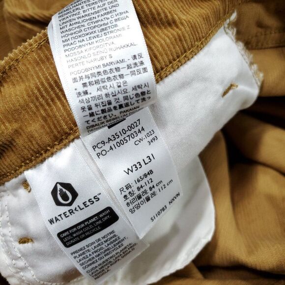 Levi's 94 Baggy Corduroy Brown Straight Leg Loose Pants Y2K 90s Size 33 x 31 - Picture 7 of 12